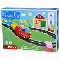 BIG BIG bloki Peppa Pig Električni vlakec 59 el. 2 figurici