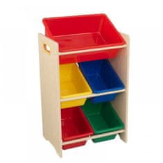 KidKraft KidKraft Leseni organizator 5 plastičnih posod