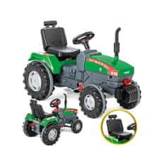 WOOPIE  Traktor na pedala Farmer ClassicTrac s traktorskim rogom