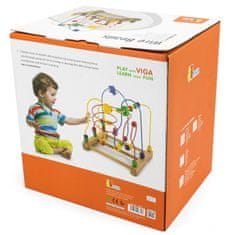 Viga Toys Senzorično prepletanje Leseni izobraževalni labirint Toys Montessori