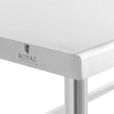 Royal Catering Miza z delovno površino iz nerjavečega jekla 120x60cm