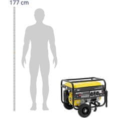 MSW Generatorski sklop z ročnim električnim zagonom 15 l 12/230 V 3000 W