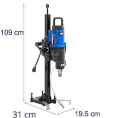 MSW Vertikalna diamantna vrtalna garnitura za betonski kamen s stojalom 750 vrt/min 3200 W