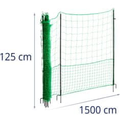 Noah Zaščitna ograja z mrežo za perutnino 1,25 x 15 m