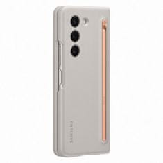 Samsung 2v1 Silikonski ovitek za Galaxy Z Fold 5 + pisalo Slim Case beige