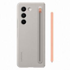 Samsung 2v1 Silikonski ovitek za Galaxy Z Fold 5 + pisalo Slim Case beige