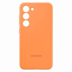 Samsung Silikonski ovitek Samsung Galaxy S23 Silikonski ovitek oranžne barve