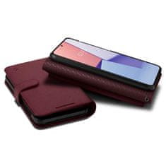 Spigen Ohišje z denarnico in žepom za kartice Galaxy S23+ Denarnica S Plus bordo