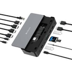 Verbatim priklopna postaja 15 port, USB-C Pro z režo za SSD