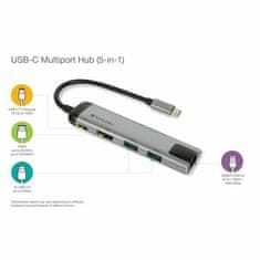 Verbatim USB-C Multiport Hub USB-C/2xUSB3.0/HDMI (4K)/RJ45 adapter