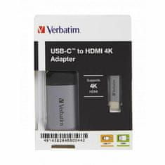 Verbatim USB-C / HDMI 4K 10 cm adapter