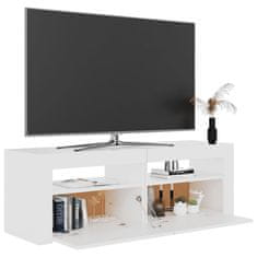 Vidaxl TV omarica z LED lučkami bela 120x35x40 cm