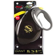 Flexi Giant trak XL 8m od 50kg črni za velike in močne pse