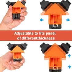 Netscroll 90-stopinjski pripomoček za spajanje lesa (4 kosi), FixClamps