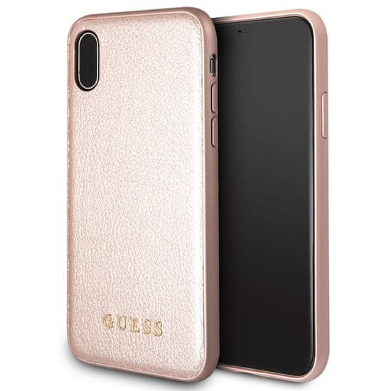 Guess Guess Iridescent - Ohišje za iPhone Xs / X (rožnato zlato)