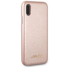 Guess Guess Iridescent - Ohišje za iPhone Xs / X (rožnato zlato)