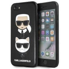 Karl Lagerfeld Karl Lagerfeld Embossed Case Karl &amp; Choupette - iPhone SE 2020 / 8 / 7 Case (black)