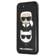 Karl Lagerfeld Karl Lagerfeld Embossed Case Karl &amp; Choupette - iPhone SE 2020 / 8 / 7 Case (black)