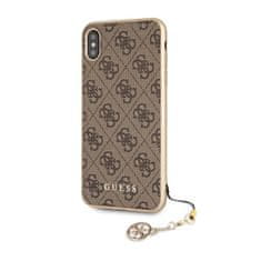 Guess Kolekcija Guess 4G Charms - etui za iPhone Xs Max z obeskom (rjav)