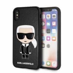 Karl Lagerfeld Karl Lagerfeld Iconic Karl Embossed - Ohišje za iPhone Xs Max (črno)