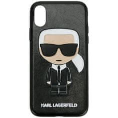 Karl Lagerfeld Karl Lagerfeld Iconic Karl Embossed - Ohišje za iPhone Xs Max (črno)