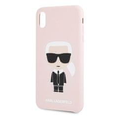 Karl Lagerfeld Karl Lagerfeld Silikonsko ohišje Iconic - iPhone Xs Max (svetlo roza)