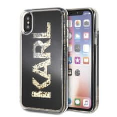 Karl Lagerfeld Karl Lagerfeld Logo Karl - Ohišje za iPhone Xs / X (zlato bleščice)