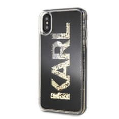 Karl Lagerfeld Karl Lagerfeld Logo Karl - Ohišje za iPhone Xs / X (zlato bleščice)