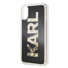 Karl Lagerfeld Karl Lagerfeld Logo Karl - Ohišje za iPhone Xs / X (zlato bleščice)