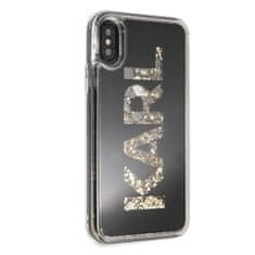 Karl Lagerfeld Karl Lagerfeld Logo Karl - Ohišje za iPhone Xs / X (zlato bleščice)