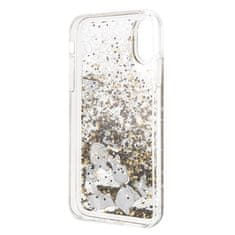 Karl Lagerfeld Karl Lagerfeld Signature Glitter Case - Ohišje za iPhone Xs / X (plavajoči okraski)