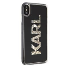 Karl Lagerfeld Karl Lagerfeld Logo Karl - Ohišje za iPhone Xs Max (zlato bleščice)