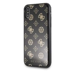 Guess Guess dvoplastno ohišje z bleščicami Peony G - Ohišje za iPhone Xs / X (črno)