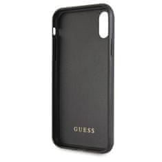 Guess Guess dvoplastno ohišje z bleščicami Peony G - Ohišje za iPhone Xs / X (črno)