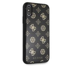 Guess Guess dvoplastno ohišje z bleščicami Peony G - Ohišje za iPhone Xs / X (črno)