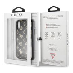 Guess Guess dvoplastno ohišje z bleščicami Peony G - Ohišje za iPhone Xs / X (črno)