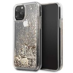 Guess Guess Liquid Glitter Hearts - Ohišje za iPhone 11 Pro (zlato)