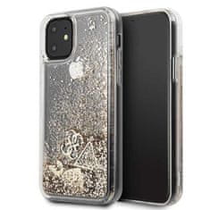 Guess Guess Liquid Glitter Hearts - ohišje za iPhone 11 (zlato)