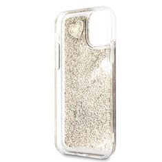 Guess Guess Liquid Glitter Hearts - Ohišje za iPhone 11 Pro (zlato)