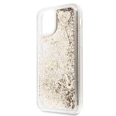 Guess Guess Liquid Glitter Hearts - ohišje za iPhone 11 (zlato)