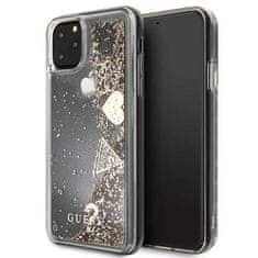 Guess Guess Liquid Glitter Hearts - Ohišje za iPhone 11 Pro Max (zlato)