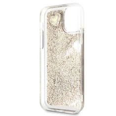 Guess Guess Liquid Glitter Hearts - ohišje za iPhone 11 (zlato)