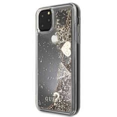 Guess Guess Liquid Glitter Hearts - Ohišje za iPhone 11 Pro Max (zlato)