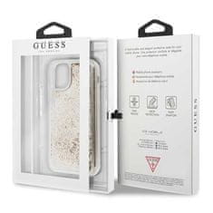 Guess Guess Liquid Glitter Hearts - Ohišje za iPhone 11 Pro (zlato)