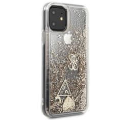 Guess Guess Liquid Glitter Hearts - ohišje za iPhone 11 (zlato)