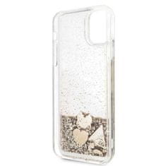 Guess Guess Liquid Glitter Hearts - Ohišje za iPhone 11 Pro Max (zlato)