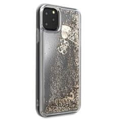 Guess Guess Liquid Glitter Hearts - Ohišje za iPhone 11 Pro Max (zlato)