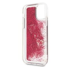 Guess Guess Liquid Glitter Hearts - Ohišje za iPhone 11 Pro (malina)