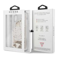 Guess Guess Liquid Glitter Hearts - Ohišje za iPhone 11 Pro Max (zlato)