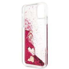 Guess Guess Liquid Glitter Hearts - Ohišje za iPhone 11 Pro Max (malina)